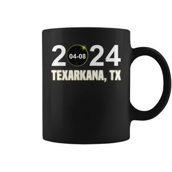 Total Solar Eclipse 04082024 Texarkana Texas Solar Eclipse Coffee Mug | Mazezy