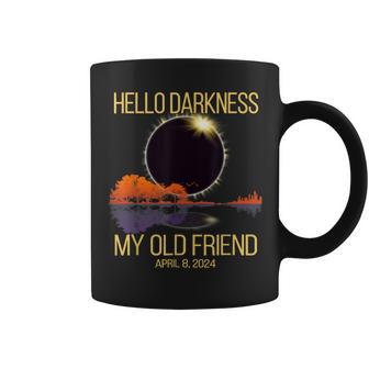 Total Solar Eclipse 040824 Hello Darkness My Old Friend Coffee Mug - Thegiftio UK