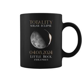 Total Solar Eclipse 2024 04 Little Rock Arkansas Coffee Mug - Monsterry