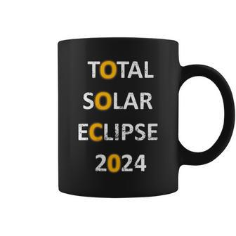 Total Solar Eclipse 2024 America Event Distressed Coffee Mug - Thegiftio UK