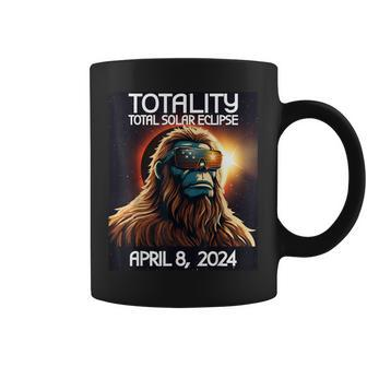 Total Solar Eclipse 2024 April 8 Bigfoot America Totality Coffee Mug - Seseable