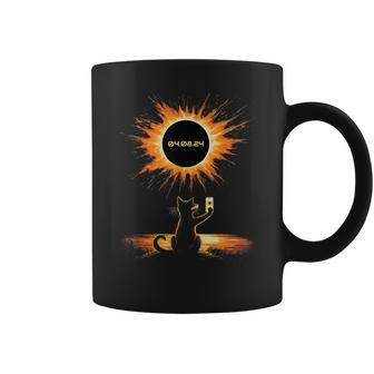 Total Solar Eclipse 2024 April 8 Cat America Totality Coffee Mug - Thegiftio UK