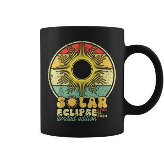Total Solar Eclipse 2024 April 8 2024 Retro Limited Edition Coffee Mug | Mazezy