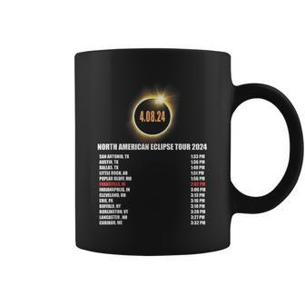 Total Solar Eclipse 2024 April 8Th Evansville Indiana Coffee Mug - Monsterry DE