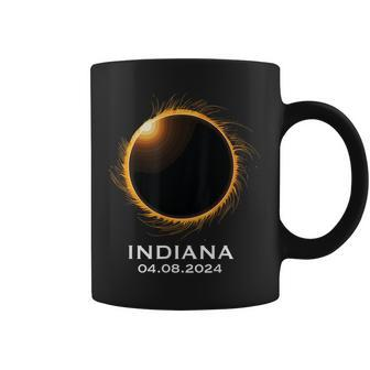 Total Solar Eclipse 2024 April Totality 04082024 Indiana Coffee Mug - Monsterry DE