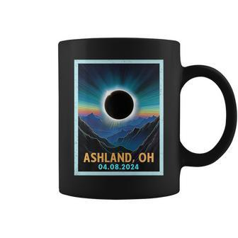 Total Solar Eclipse 2024 Ashland Ohio Vintage Coffee Mug - Monsterry AU