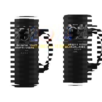 Total Solar Eclipse 2024 Burlington Vermont Totality Coffee Mug - Seseable