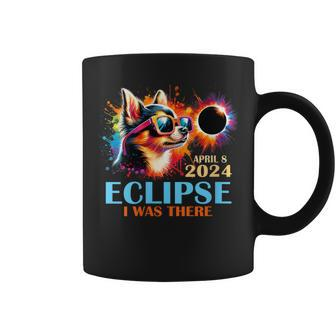 Total Solar Eclipse 2024 Chihuahua Dog I Was There Coffee Mug - Monsterry