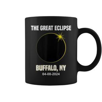 Total Solar Eclipse 2024 City Buffalo New York Eclipse Coffee Mug - Seseable