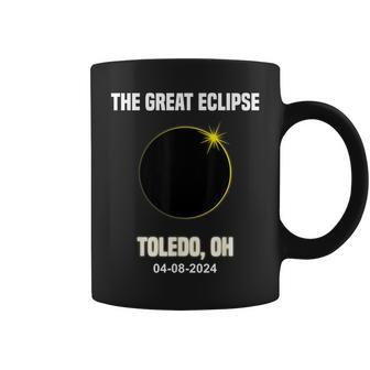 Total Solar Eclipse 2024 City Toledo Ohio Eclipse Coffee Mug - Monsterry UK