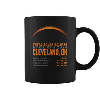 Total Solar Eclipse 2024 Cleveland Ohio Path Of Totality Coffee Mug - Monsterry UK