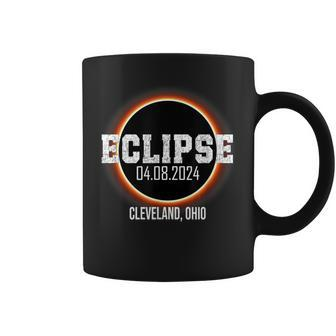 Total Solar Eclipse 2024 Cleveland Ohio Totality April 8 Coffee Mug - Monsterry DE