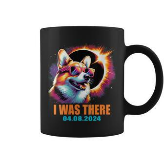 Total Solar Eclipse 2024 Corgi Dog I Was There Coffee Mug - Monsterry DE