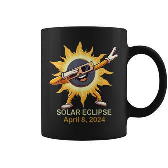 Total Solar Eclipse 2024 Cute Solar Eclipse Dabbing Coffee Mug - Monsterry DE