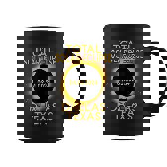 Total Solar Eclipse 2024 Dallas Texas Path Of Totality Coffee Mug | Mazezy