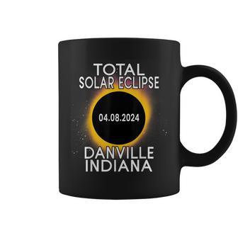 Total Solar Eclipse 2024 Danville Indiana Path Of Totality Coffee Mug - Monsterry