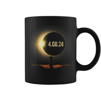 Total Solar Eclipse 2024 Dog Dachshund Dog Lover Coffee Mug - Monsterry DE