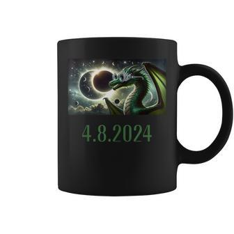 Total Solar Eclipse 2024 Dragon Astronomy Glasses April 8Th Coffee Mug | Mazezy