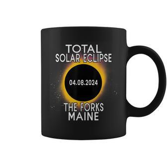 Total Solar Eclipse 2024 The Forks Maine Path Of Totality Coffee Mug - Monsterry DE