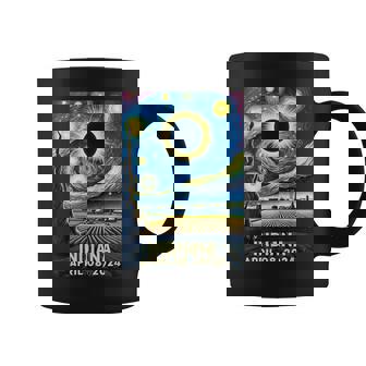 Total Solar Eclipse 2024 Indiana Starry Night Coffee Mug | Mazezy