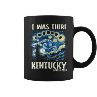 Total Solar Eclipse 2024 Kentucky Starry Night Painting Coffee Mug | Mazezy