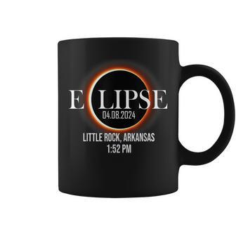 Total Solar Eclipse 2024 Little Rock Arkansas Totality 2024 Coffee Mug - Monsterry