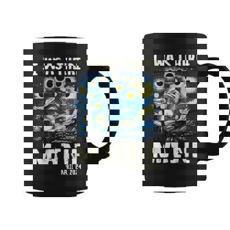 Total Solar Eclipse 2024 Maine Starry Night Painting Coffee Mug | Mazezy
