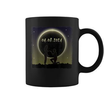 Total Solar Eclipse 2024 Marriage Proposal America Totality Coffee Mug - Monsterry CA