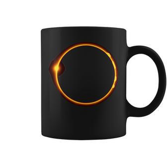 Total Solar Eclipse 2024 Minimalist Ring Coffee Mug - Thegiftio UK