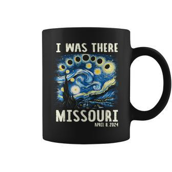 Total Solar Eclipse 2024 Missouri Starry Night Painting Coffee Mug | Mazezy