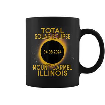 Total Solar Eclipse 2024 Mount Carmel Illinois Coffee Mug - Monsterry CA