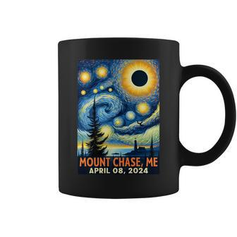 Total Solar Eclipse 2024 Mount Chase Maine Starry Night Coffee Mug - Thegiftio