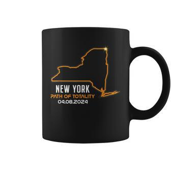 Total Solar Eclipse 2024 New York April 8 America Totality Coffee Mug - Seseable
