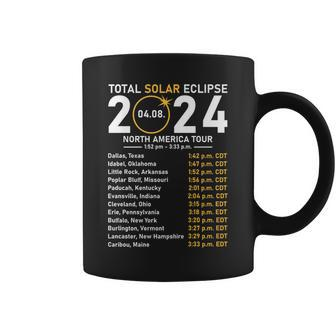 Total Solar Eclipse 2024 North America Tour State Totality Coffee Mug - Thegiftio UK