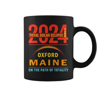 Total Solar Eclipse 2024 Oxford Maine April 8 2024 Coffee Mug - Monsterry