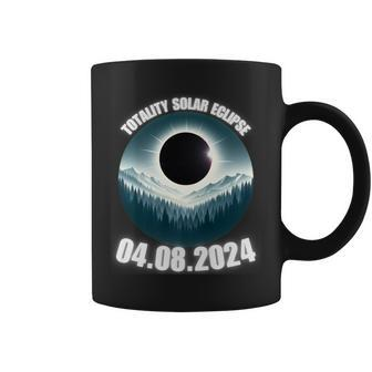Total Solar Eclipse 2024 Path Of American Mountains View Ar Coffee Mug - Monsterry AU
