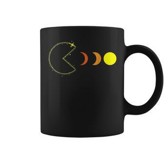 Total Solar Eclipse 2024 Retro 70S Gaming Astronomy Eclipse Coffee Mug - Monsterry