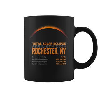 Total Solar Eclipse 2024 Rochester New York Path Of Totality Coffee Mug - Monsterry AU