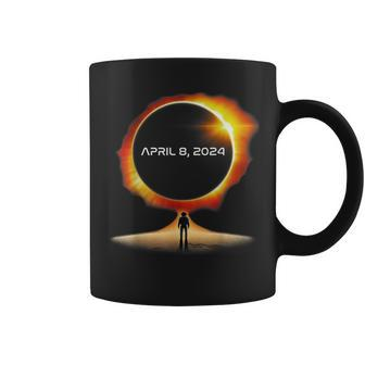 Total Solar Eclipse 2024 Totality Astronaut Family Coffee Mug | Mazezy