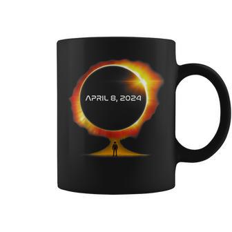 Total Solar Eclipse 2024 Totality Astronaut Family Coffee Mug - Monsterry CA