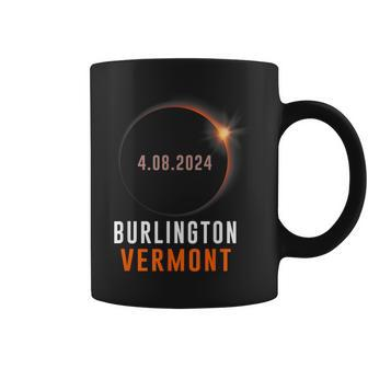 Total Solar Eclipse 2024 Totality Burlington Vermont Coffee Mug | Mazezy
