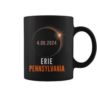 Total Solar Eclipse 2024 Totality Erie Pennsylvania Coffee Mug | Mazezy
