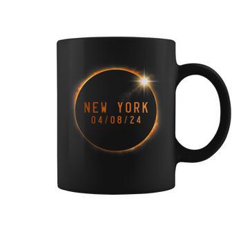 Total Solar Eclipse 2024 Totality New York Coffee Mug - Monsterry UK