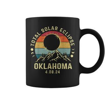 Total Solar Eclipse 2024 Totality Oklahoma Coffee Mug - Monsterry DE
