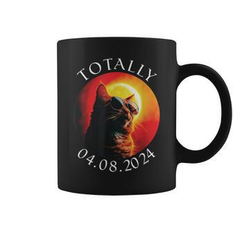 Total Solar-Eclipse 2024 Totally 04 08 2024 Cat Eclipse Coffee Mug - Thegiftio UK