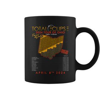 Total Solar Eclipse 2024 Tour Of Ohio April 8Th Coffee Mug - Monsterry CA