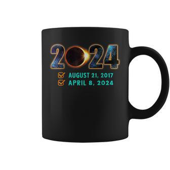 Total Solar Eclipse 2024 Twice In A Lifetime Total Eclipse Coffee Mug - Monsterry AU