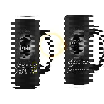 Total Solar Eclipse 2024 Twice In A Lifetime Spring Totality Coffee Mug - Thegiftio