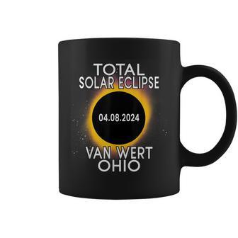 Total Solar Eclipse 2024 Van Wert Ohio Coffee Mug - Monsterry