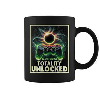Total Solar Eclipse 2024 Video Game Controller Boys Coffee Mug - Seseable